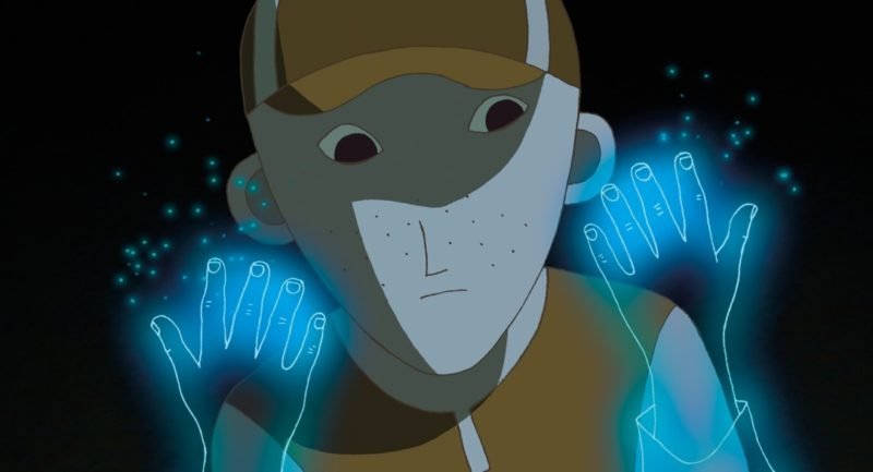 Kadras is animacinio filmo „Nematomas herojus“ „Autoriai“ archyvas