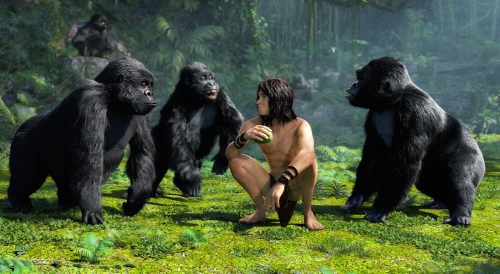Kadras iš filmo „Tarzanas“  ACME Films archyvas 