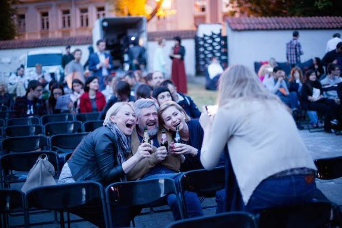 „Kino po žvaigždėmis“ atidarymo akimirka Kino teatro „Pasaka“ archyvas