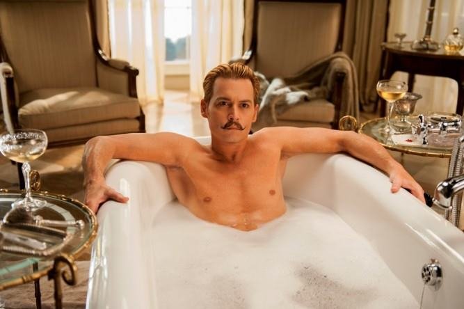 Kadras iš filmo „Ūsuotasis ponas Mortdecai“ „ACME Film“ archyvas