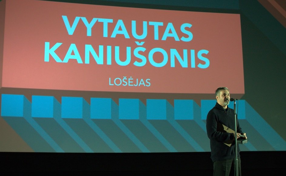 KINFO apdovanojimai 2015. Metų aktorius Vytautas Kaniušonis. Monikos Daužickaitės nuotrauka
