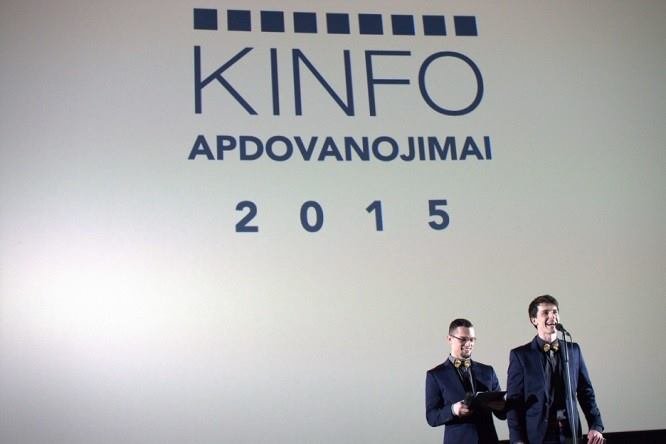 „KINFO apdovanojimai 2015“ Renginio vedėjai Laurynas Onuškevičius ir Simonas Storpirštis Fotografė Monika Daužickaitė