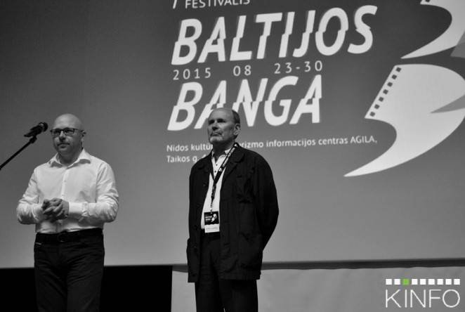 Rolandas Kvietkauskas (kairėje) Festivalio „Baltijos banga“ atidarymas Fotografas Audrius Meška